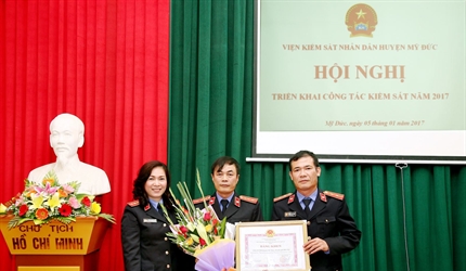 Viện KSND huyện Mỹ Đức tổ chức hội nghị triển khai công tác năm 2017